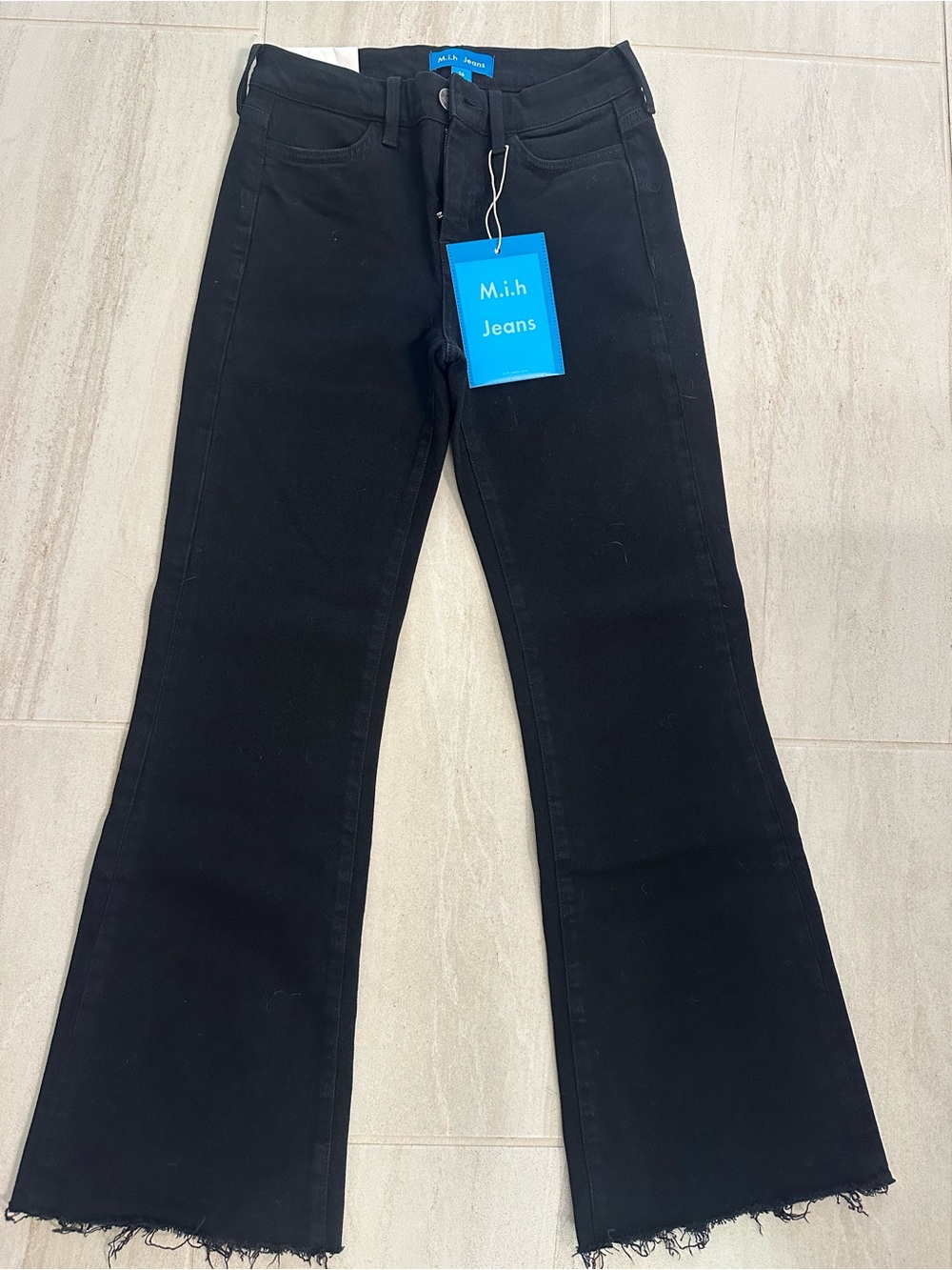 M.i.h Jeans High-Rise Black Flare Wide-Leg Jeans